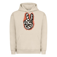 Pigment French Oak Dalmatians Skin Peace Sign Urban Hoodie - Jasminsmagicworld