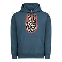 Pigment Midnight Navy Dalmatians Skin Peace Sign Urban Hoodie - Jasminsmagicworld