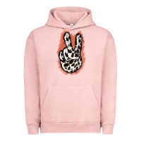 Pigment Salmon Dalmatians Skin Peace Sign Urban Hoodie - Jasminsmagicworld