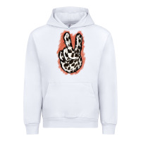 White Dalmatians Skin Peace Sign Urban Hoodie - Jasminsmagicworld