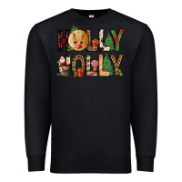 Black holly jolly Premium Sweatshirt - FaDigitalArtStudio