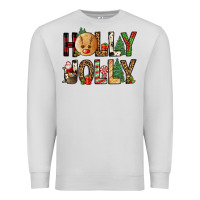 Dove Grey holly jolly Premium Sweatshirt - FaDigitalArtStudio