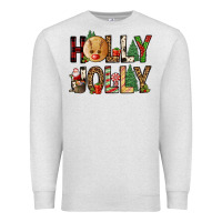Oatmeal Heather holly jolly Premium Sweatshirt - FaDigitalArtStudio