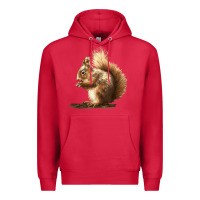 Cardinal Squirrels Premium Hoodie - LillyAllenDesigns