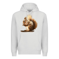 Dove Grey Squirrels Premium Hoodie - LillyAllenDesigns