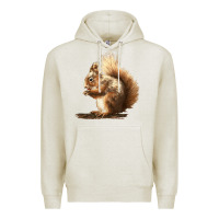 Oatmeal Heather Squirrels Premium Hoodie - LillyAllenDesigns
