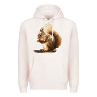 Pale Pink Squirrels Premium Hoodie - LillyAllenDesigns