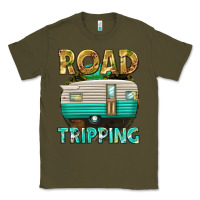 Army Green road tripping Classic Tee - texasbilliewilder
