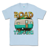 Dusty Blue road tripping Classic Tee - texasbilliewilder