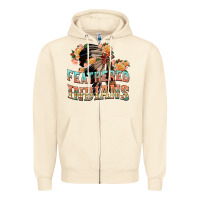 Sandshell feathered indians Zipper Hoodie - texasbilliewilder