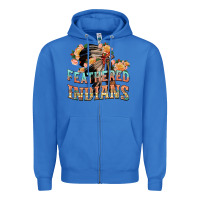 True Royal feathered indians Zipper Hoodie - texasbilliewilder