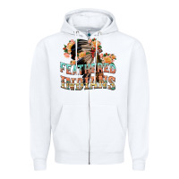 White feathered indians Zipper Hoodie - texasbilliewilder