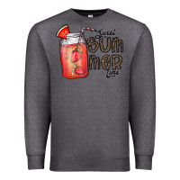 Charcoal Heather summer Premium Sweatshirt - CowhideDigitalArt