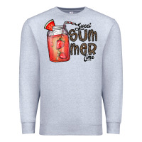 Heather Grey summer Premium Sweatshirt - CowhideDigitalArt
