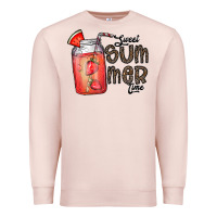 Pale Pink summer Premium Sweatshirt - CowhideDigitalArt