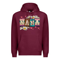 Burgundy daisy nana Premium Hoodie - AdoDesignShop