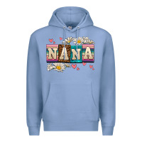 Colony Blue daisy nana Premium Hoodie - AdoDesignShop