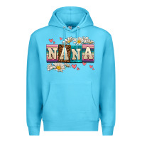 Ocean Blue daisy nana Premium Hoodie - AdoDesignShop