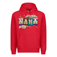 Red daisy nana Premium Hoodie - AdoDesignShop