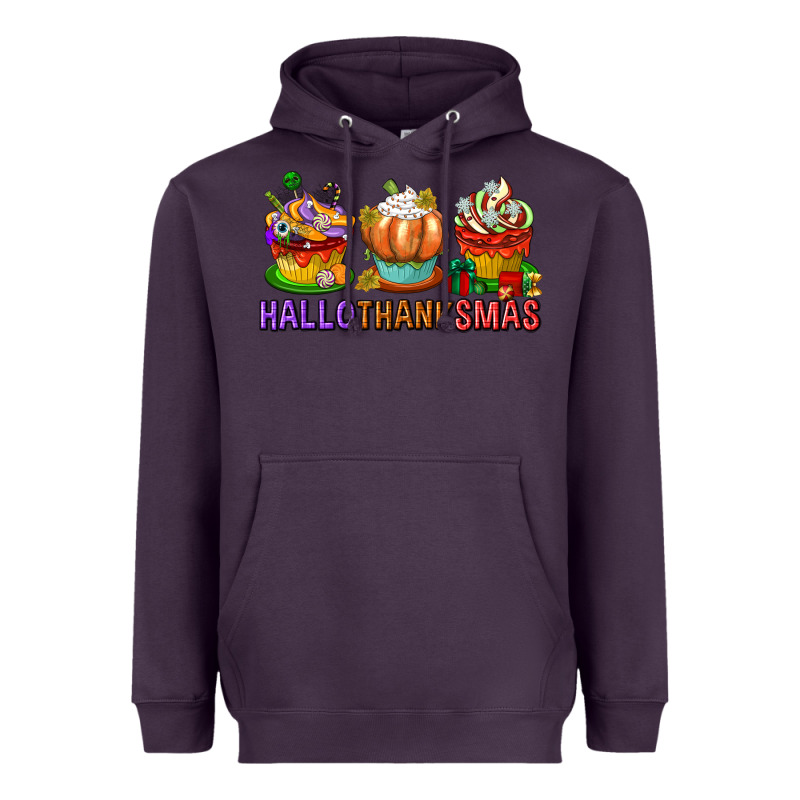 Hallothanksmas Cupcakes Heavyweight Hoodie by texasbilliewilder | Teevron