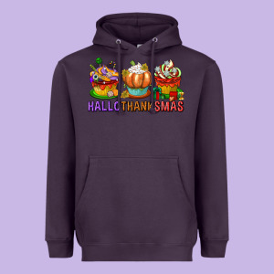 Hallothanksmas Cupcakes Heavyweight Hoodie Designed By Texasbilliewilder