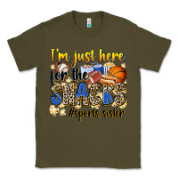Army Green im just here for the snacks sports sister Classic Tee - Zillion Design Studio
