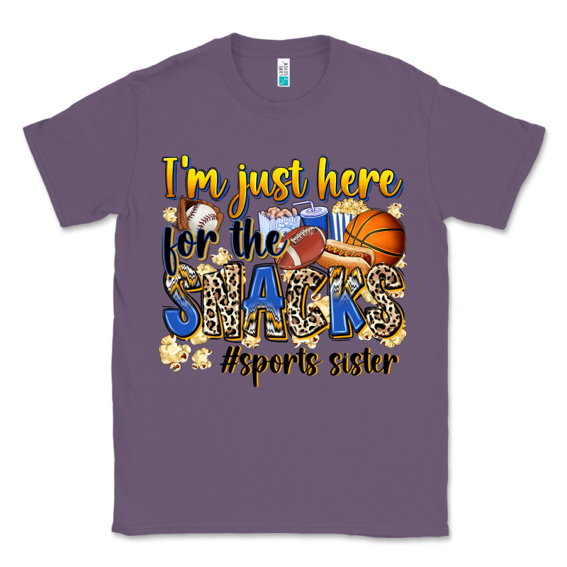 Im Just Here For The Snacks Sports Sister Classic Tee by Zillion Design Studio | Teevron