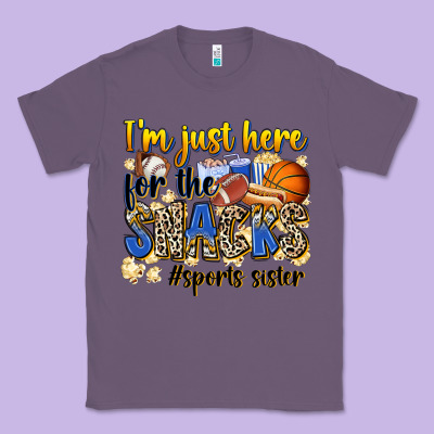 Im Just Here For The Snacks Sports Sister Classic Tee Designed By Zillion Design Studio