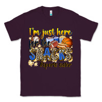 Plum im just here for the snacks sports sister Classic Tee - Zillion Design Studio