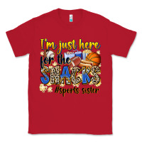 Red im just here for the snacks sports sister Classic Tee - Zillion Design Studio