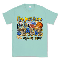 Seafoam im just here for the snacks sports sister Classic Tee - Zillion Design Studio