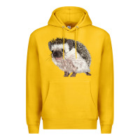 Lemon Hedgehog Illustrations Premium Hoodie - LillyAllenDesigns