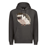 Smoke Hedgehog Illustrations Premium Hoodie - LillyAllenDesigns