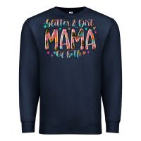 Navy glitter and dirt mama of both Premium Sweatshirt - RacoonDesign