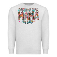 Oatmeal Heather glitter and dirt mama of both Premium Sweatshirt - RacoonDesign