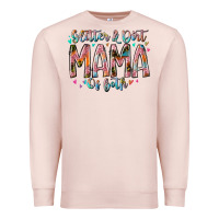 Pale Pink glitter and dirt mama of both Premium Sweatshirt - RacoonDesign