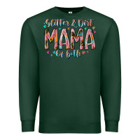 Sports Green glitter and dirt mama of both Premium Sweatshirt - RacoonDesign