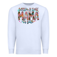 White glitter and dirt mama of both Premium Sweatshirt - RacoonDesign