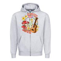 Heather Grey hippie soul with peace Zipper Hoodie - texasbilliewilder