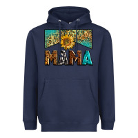 Navy mama sunflower junkie Heavyweight Hoodie - Zillion Design Studio