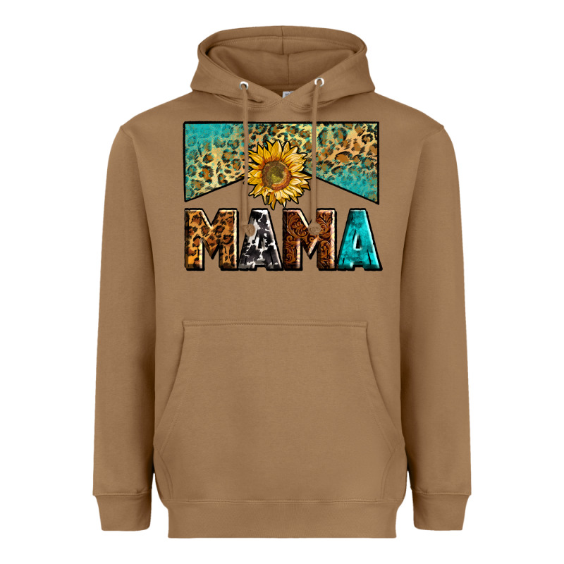Mama Sunflower Junkie Heavyweight Hoodie by Zillion Design Studio | Teevron