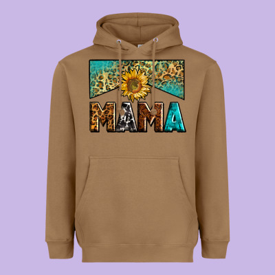 Mama Sunflower Junkie Heavyweight Hoodie Designed By Zillion Design Studio