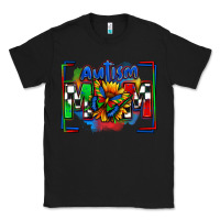 Black autism mom checkered flag Classic Tee - Zillion Design Studio