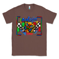 Chestnut autism mom checkered flag Classic Tee - Zillion Design Studio
