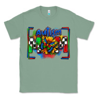 Sage autism mom checkered flag Classic Tee - Zillion Design Studio