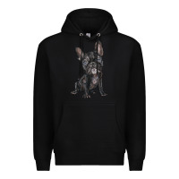 Black french bulldog Premium Hoodie - BarkalooDesign