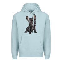 Blue Mist french bulldog Premium Hoodie - BarkalooDesign
