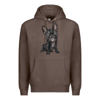 Coffee french bulldog Premium Hoodie - BarkalooDesign