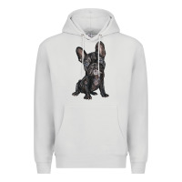 Dove Grey french bulldog Premium Hoodie - BarkalooDesign
