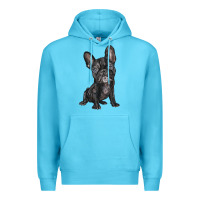 Ocean Blue french bulldog Premium Hoodie - BarkalooDesign